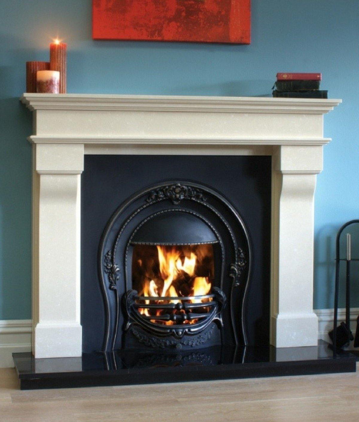 Marseilles Fireplace 54" & 60" Alpine White and Ivory Pearl - Fireplaces and Stoves Drogheda