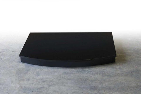 Curved Polished Black Granite Hearth 36" x 36" - Fireplaces and Stoves Drogheda