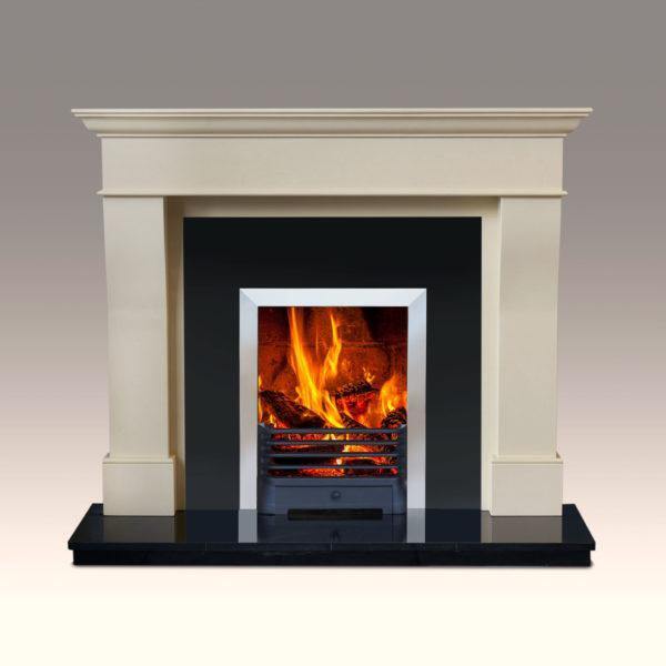 Tuscany Aegean Limestone Fireplace Set & Fire Surround - Fireplaces and Stoves Drogheda