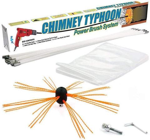 Typhoon Chimney Cleaning Brush and Kit - Fireplaces and Stoves Drogheda