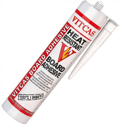 Vitcas Heat Resistant Board Adhesive 310ml Tube - Fireplaces and Stoves Drogheda