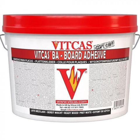Vitcas Heat Resistant Board Adhesive 5kg Tub - Fireplaces and Stoves Drogheda