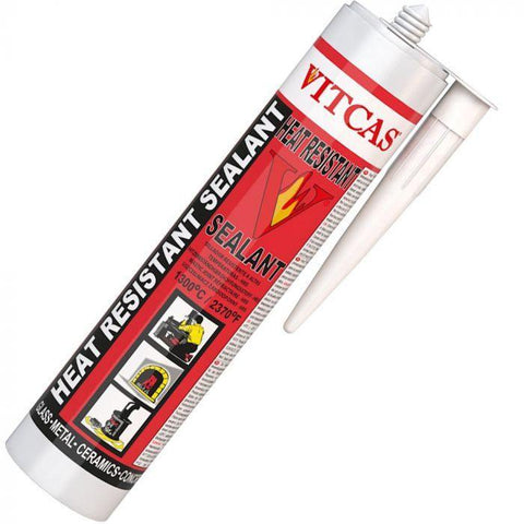 Vitcas Heat Resistant Sealant 310ml Tube 1300°C - Fireplaces and Stoves Drogheda